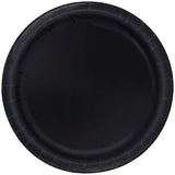 Unique Party Midnight Black paper party plates 23cm, imported from the UK