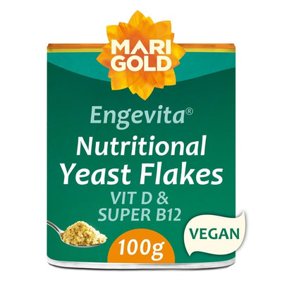 M&S Marigold Health Foods Engevita Yeast Flakes with Vitamin D & B12 Savory Condiment 100g- Buy online at McGrocer