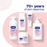 E45 moisturising cream for dry skin and eczema (British brand)