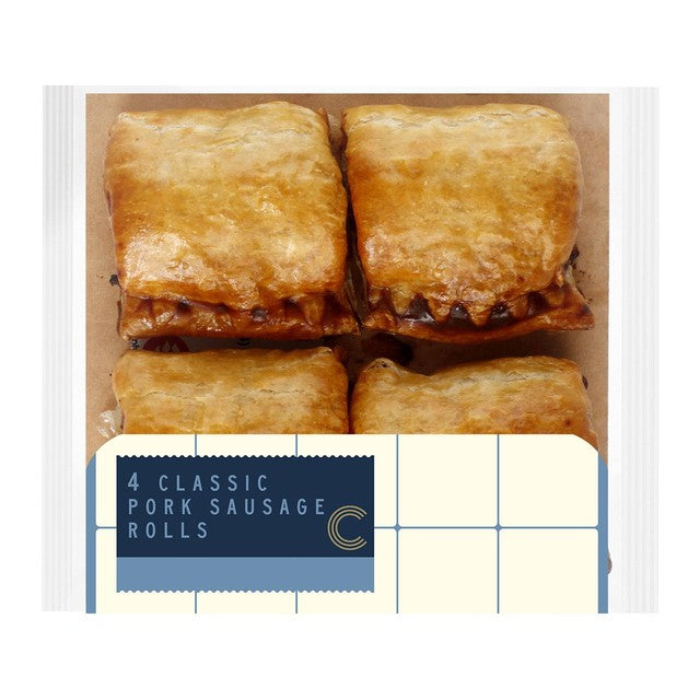 M&S classic pork sausage rolls 188g, imported from the UK