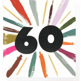 Caroline Gardner age 60 milestone birthday card 146x140mm - British product