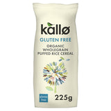 Kallo organic rice puffs cereal 225g, UK version