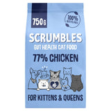 Scrumbles dry cat food chicken 750g (British brand)