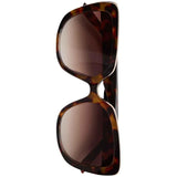 M&S M&S Women's Geometric Cat Eye Sunglasses, Brown Mix- Buy online at McGrocer