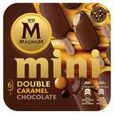 Magnum Mini Double Chocolate Double Caramel Ice Cream Sticks 6x55ml