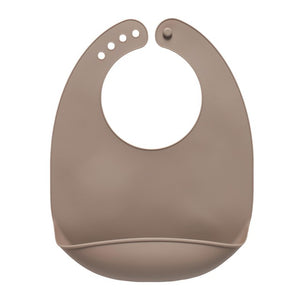 Vital Baby Nourish Bib Natural Stone Silicone Adjustable Baby Bib