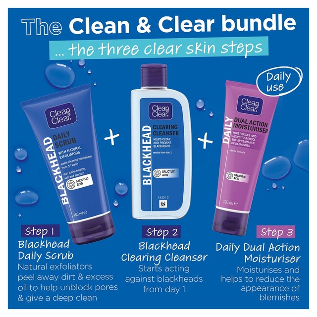 Clean & Clear Dual Action Moisturiser 100ml - British product