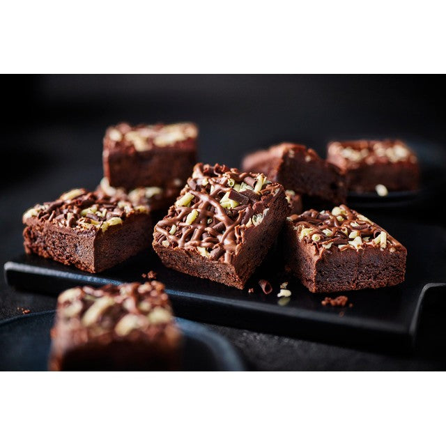 M&S Milk, White & Dark Chocolate Brownies, imported from the UK