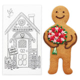Biscuiteers hand-iced bouquet jolly ginger biscuit 15g - British product