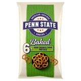 Penn State sour cream and chive pretzels 6 pack, imported from the UK