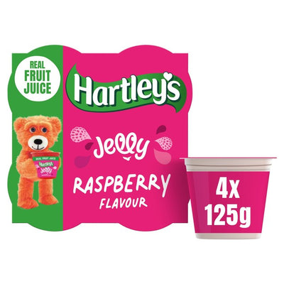 M&S Hartley's Raspberry Jelly Pots 4 x 125g- Buy online at McGrocer