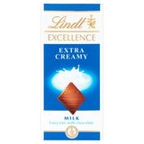 M&S Lindt Excellence Extra Creamy Milk Chocolate Bar 100g- Buy online at McGrocer