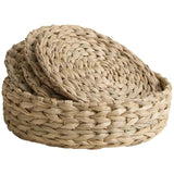 M&S M&S Set of 4 Seagrass Oval Coasters with Holder- Buy online at McGrocer