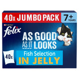 M&S Felix As Good As it Looks Senior 7+ Fish in Jelly Wet Cat Food- Buy online at McGrocer