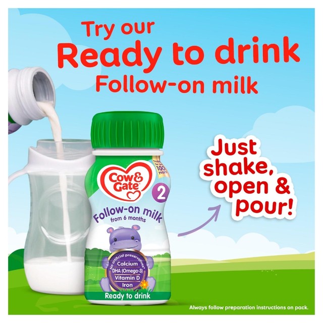 Cow & Gate follow-on milk 200ml ready to feed (British brand)