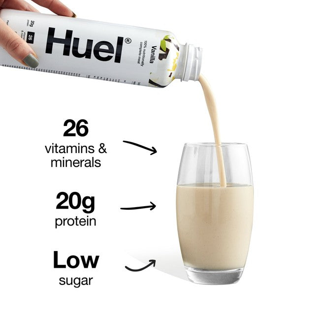 Huel Vanilla meal replacement shake 500ml, UK version