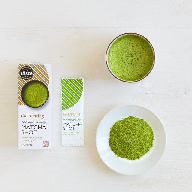 Clearspring Organic Japanese Matcha Shot Green Tea Powder - British product