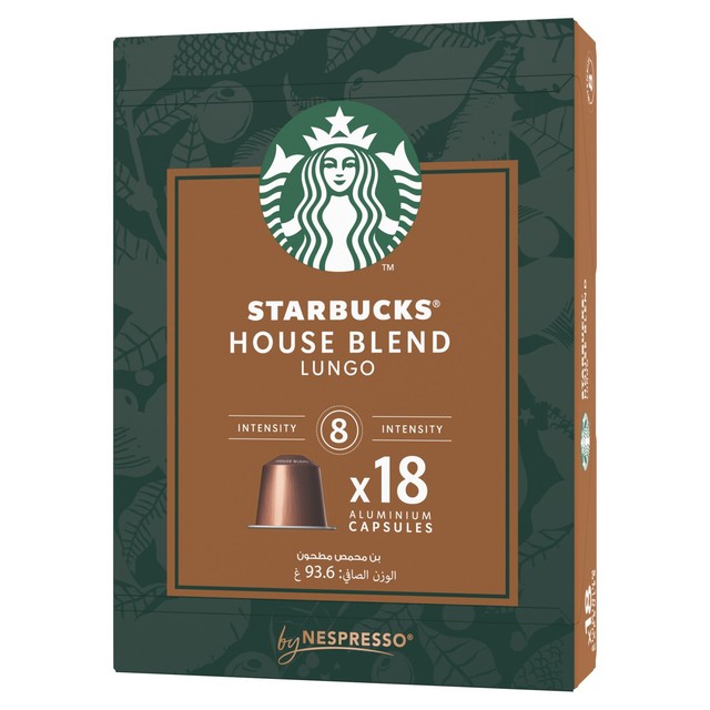 Starbucks House Blend Nespresso coffee capsules 18 pack - British product