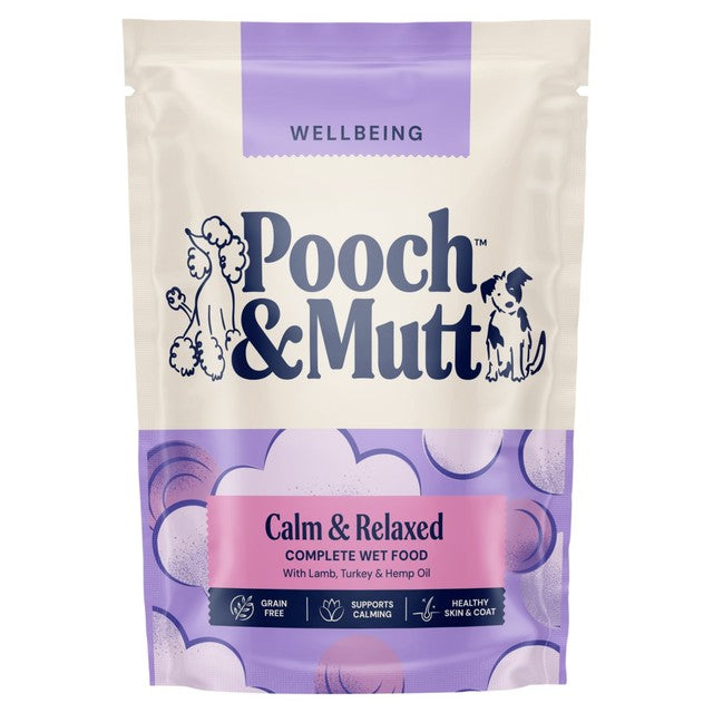 Pooch & Mutt Calm & Relaxed wet dog food 12x150g, imported from the UK