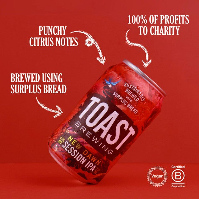 Toast Ale New Dawn SIPA beer 330ml (British brand)