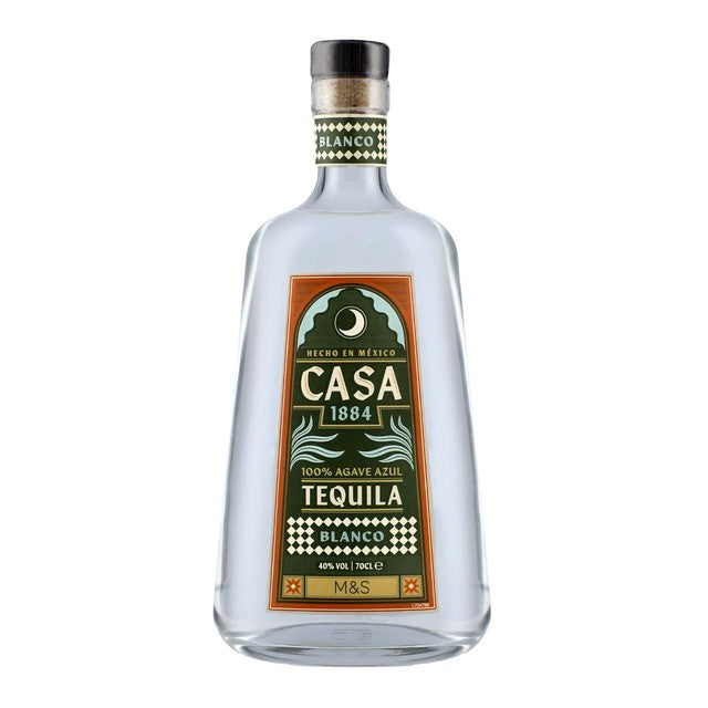 M&S Casa 1884 Tequila Blanco bottle 40% ABV - British product