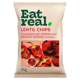 M&S Eat Real Lentil Chips Chargrilled Red Pepper Snack 95g- Buy online at McGrocer
