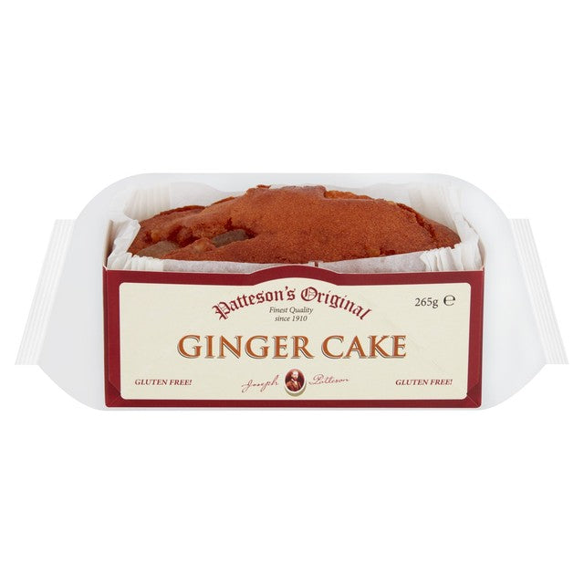 Patteson's gluten free ginger loaf cake 285g, imported from the UK