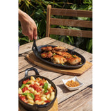 Judge Sizzle and Serve cast iron platter 26 x 17cm, imported from the UK