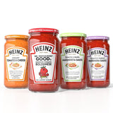 Heinz cheesy tomato pasta sauce, imported from the UK