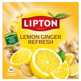 Lipton Lemon Ginger herbal tea bags - British product