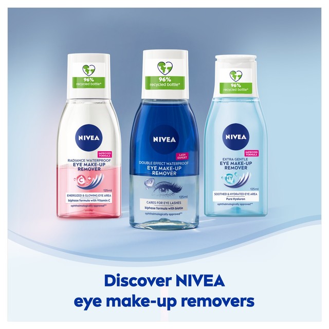 Nivea Double Effect Eye Make-Up Remover 125ml, imported from the UK