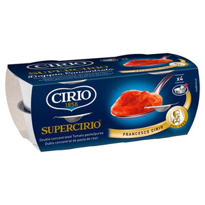 Cirio Italian Tomato Puree Double Concentrated in Individual Pots 4 x 70g
