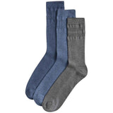 M&S M&S Gentle Grip Cool & Fresh Socks, Blue Mix, Size 6-8.5, 3-Pack- Buy online at McGrocer