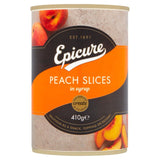 Epicure peach slices in syrup 420g - British product