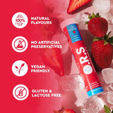 O.R.S strawberry hydration tablets 24 per pack, imported from the UK