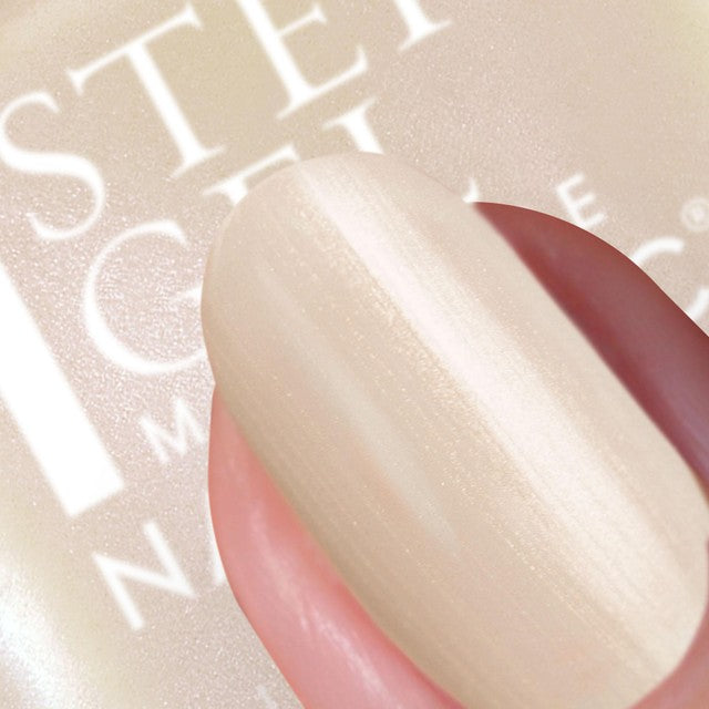 Nails.INC Topless Demi nude gold shimmer nail polish (British brand)