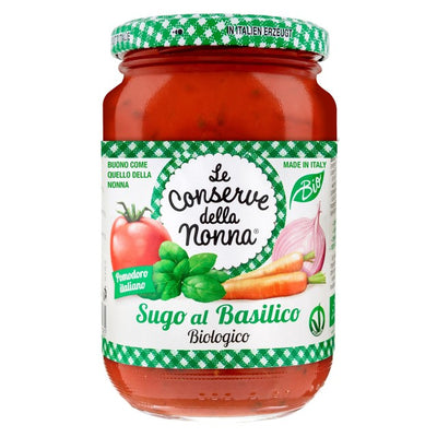 Le Conserve Della Nonna Økologisk Tomat & Basilikum Pastasaus 350g