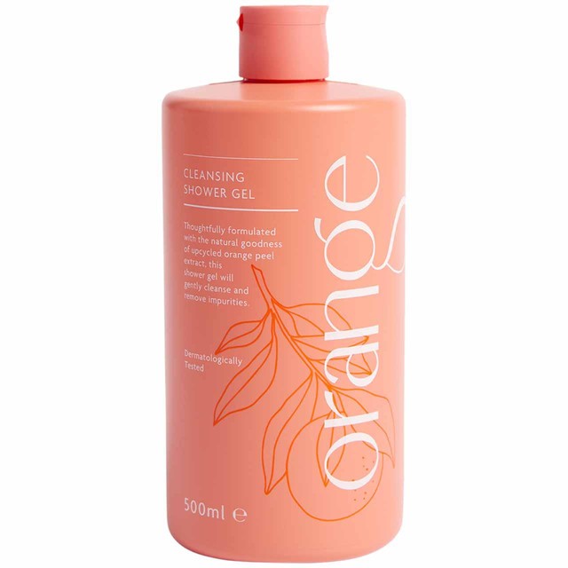 M&S Burst Orange Shower Gel 500ml, imported from the UK