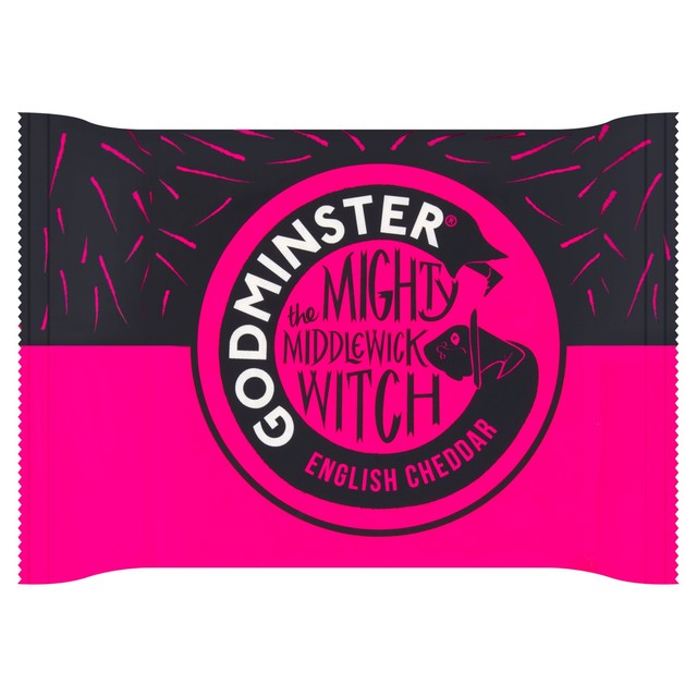 Godminster Mighty Middlewick Witch Mature Cheddar cheese 200g, UK version