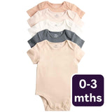 M&S Plain Sleepsuit Neutral Baby Sleepsuit 0-3 Months