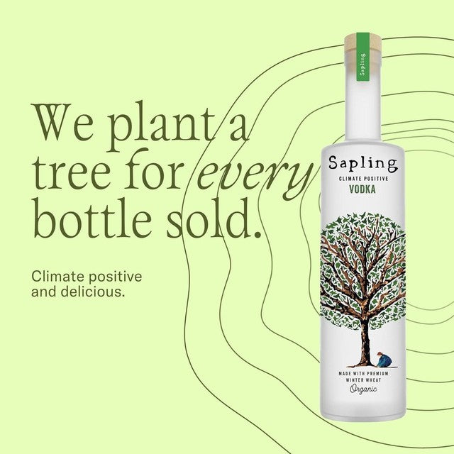 Sapling Climate Positive Vodka 70cl (British brand)