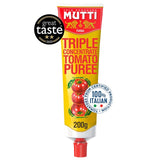 Mutti Triple Concentrate Italian Tomato Puree 200g, imported from the UK