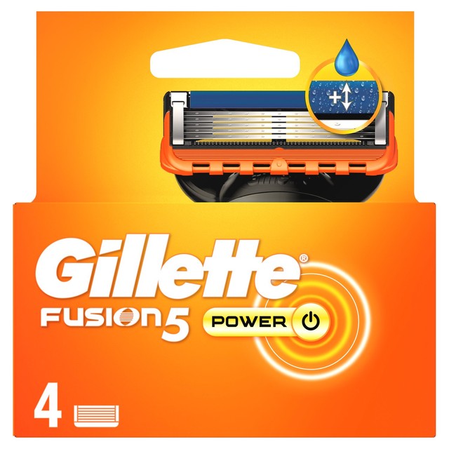 Gillette Fusion5 Power razor blades - British product