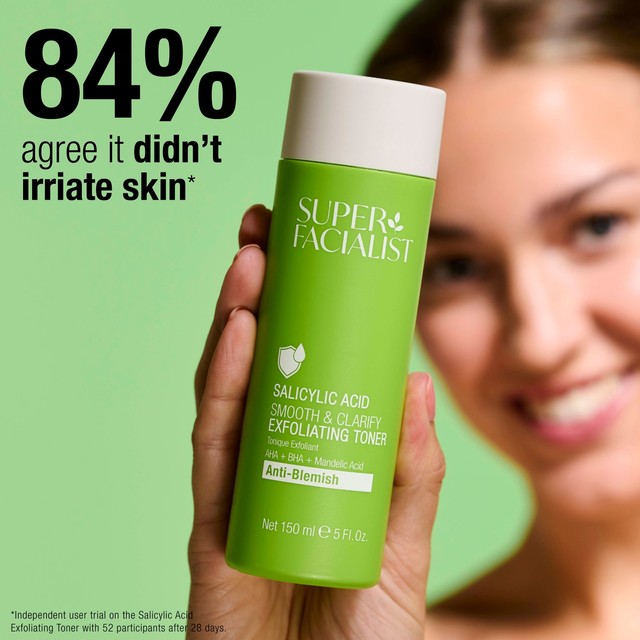 Super Facialist salicylic acid exfoliating toner (British brand)