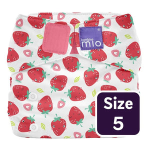 Bambino Mio Reusable Nappy Strawberry Baby Nappy One Size