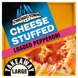 M&S Chicago Town Takeaway Cheesy Stuffed Crust Pepperoni Large Frozen Pizza- Buy online at McGrocer