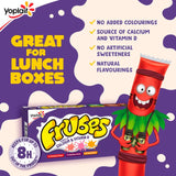 Frubes strawberry, red berry & peach yoghurt tubes 9 x 37g - British product