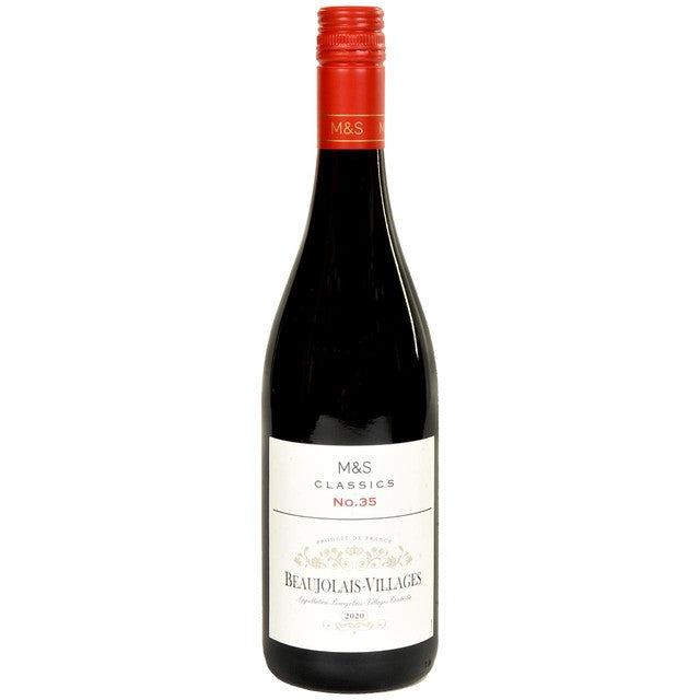 M&S Beaujolais-Villages red wine 75cl, imported from the UK