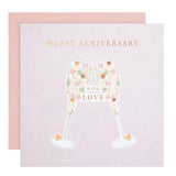 M&S M&S Glasses Anniversary Greeting Card 19.8cm x 19.8cm- Buy online at McGrocer