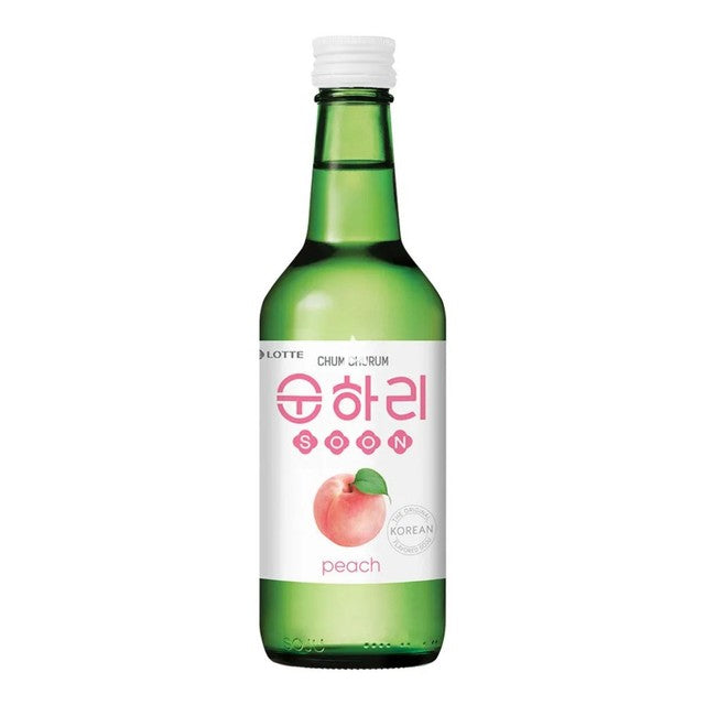 Lotte Chum Churum peach soju 12% alcohol - British product